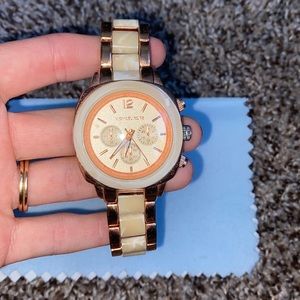 Rose Gold & Pearl Michael Kors Watch